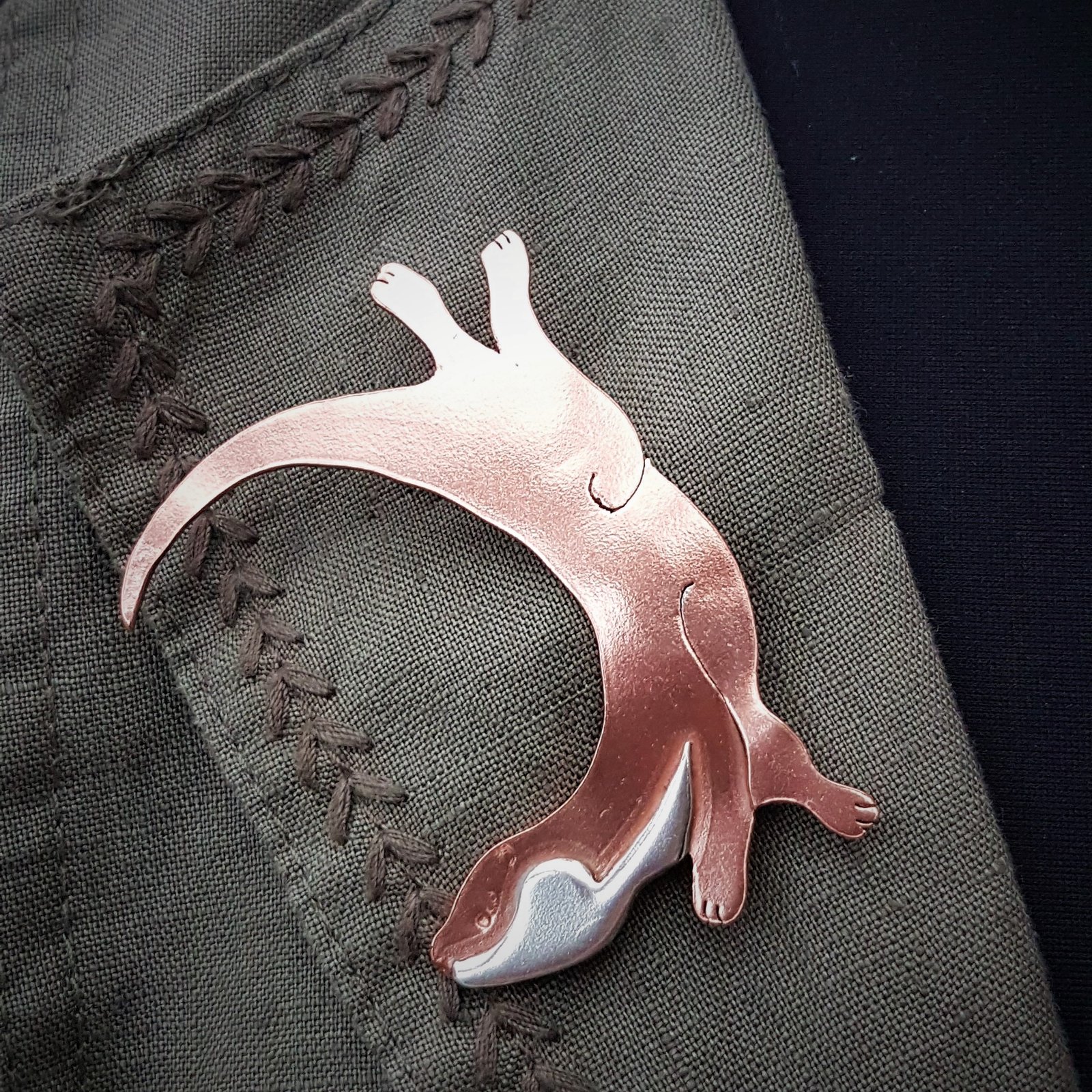 Otter brooch on sale